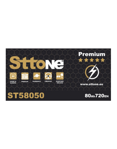 Sttone ST58050 80Ah European Type Battery 