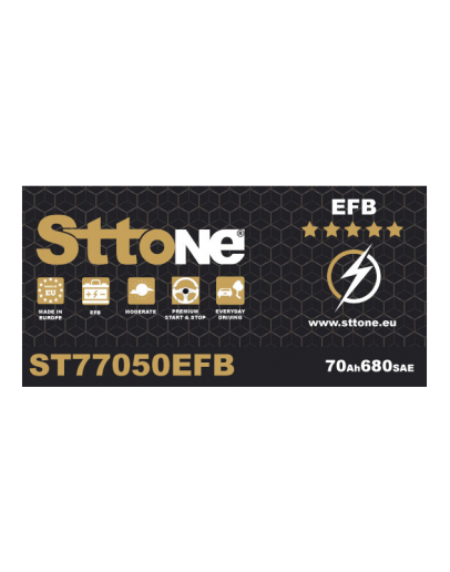 Sttone ST77050EFB 70Ah EFB Battery