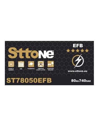 Sttone ST78050EFB 80Ah EFB Battery